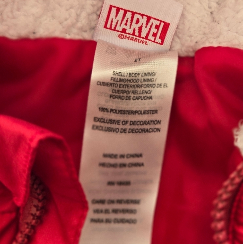 Marvel Red Spiderman Vest Size 2t - Picture 2 of 4